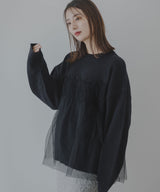 チュールドッキングニット