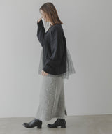 チュールドッキングニット