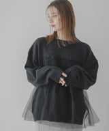 チュールドッキングニット