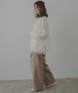 チュールドッキングニット