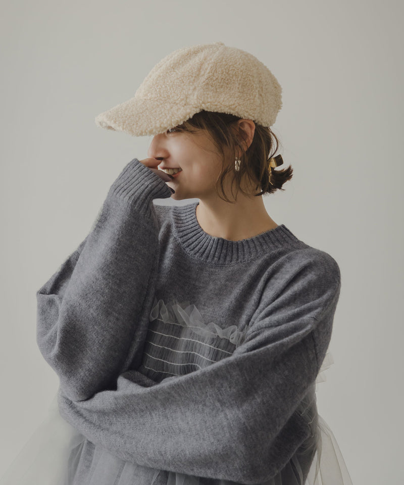 チュールドッキングニット