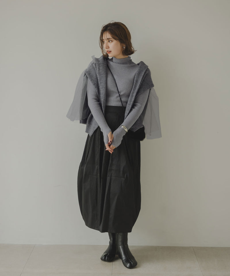 チュールドッキングニット