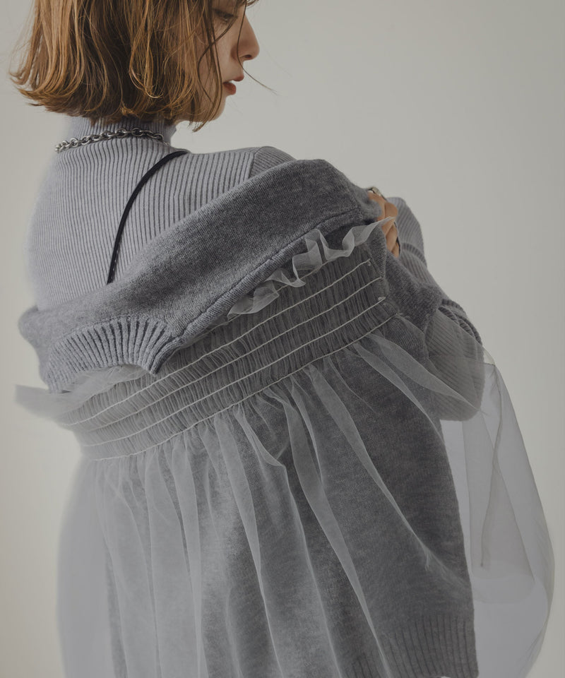 チュールドッキングニット