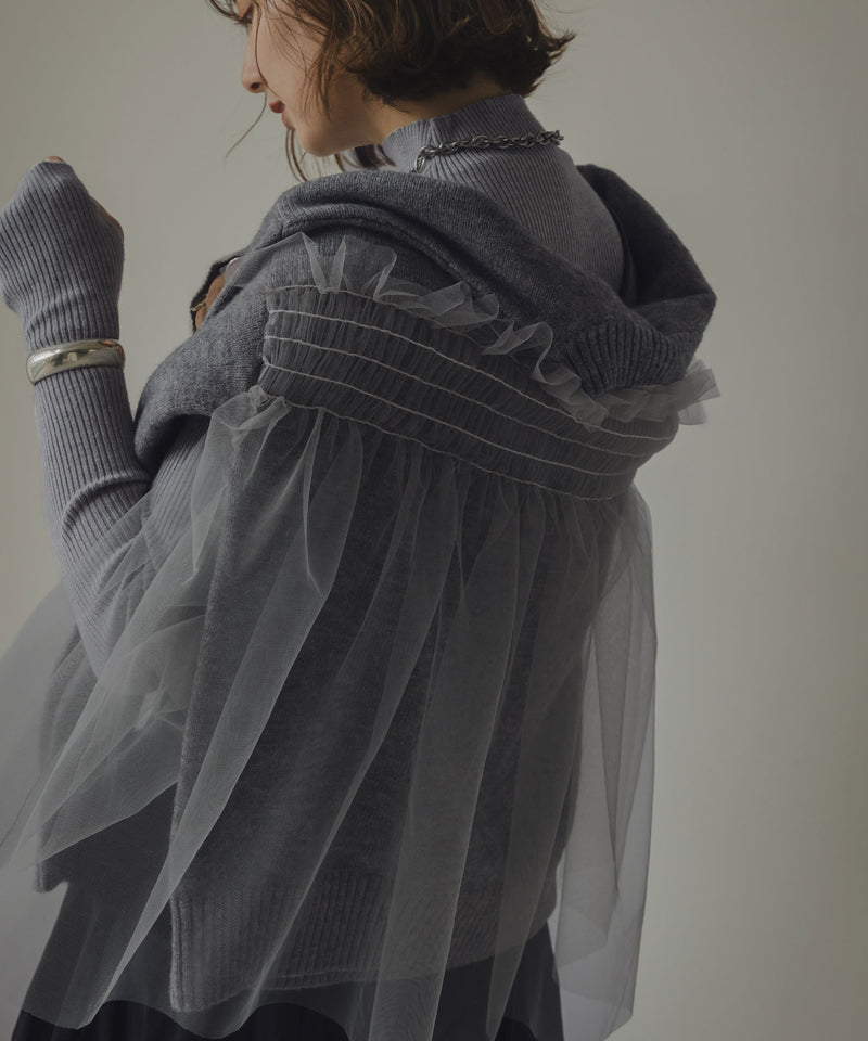 チュールドッキングニット