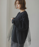 チュールドッキングニット