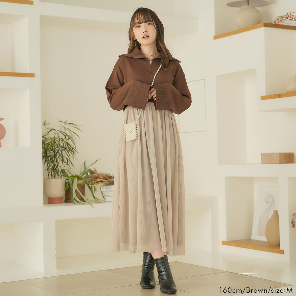 24年モデル✨ 極美品✨N.NBB ハーフジップニットドッキングワンピース M 楽天市場】【SALE／50%OFF】ハーフジップニットドッキング