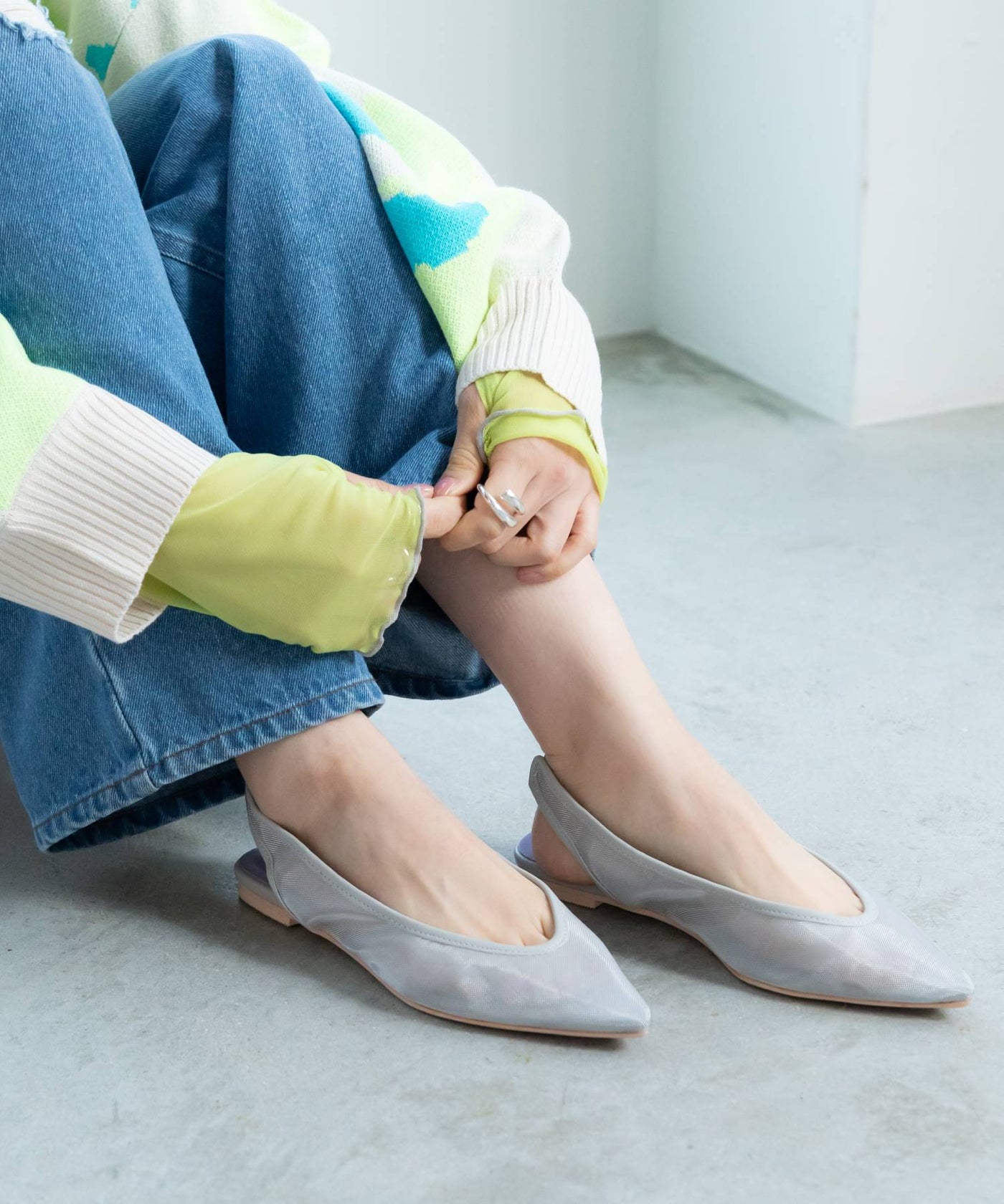 ポインテッドトゥチュールパンプス – レディースファッション