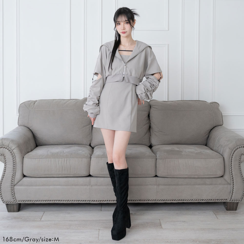 らぶゆー ZARA ノット ギャザーセーター×FANGLU LIN コラボ L