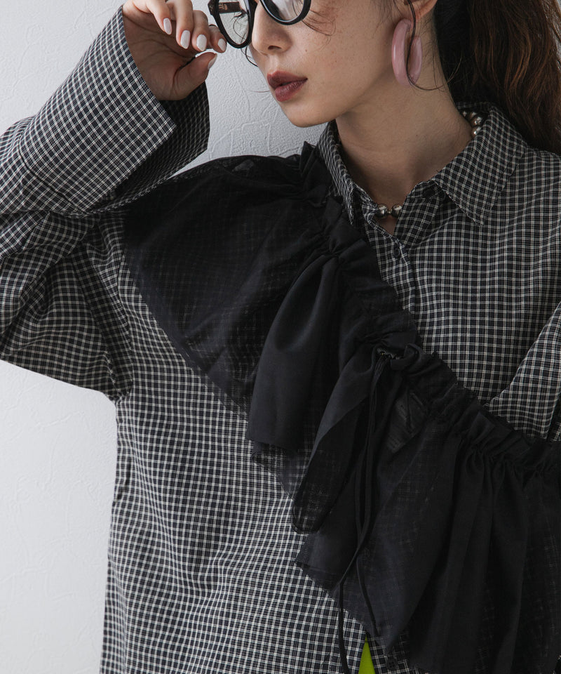 マルチウェイチュールつけ襟【チュール】