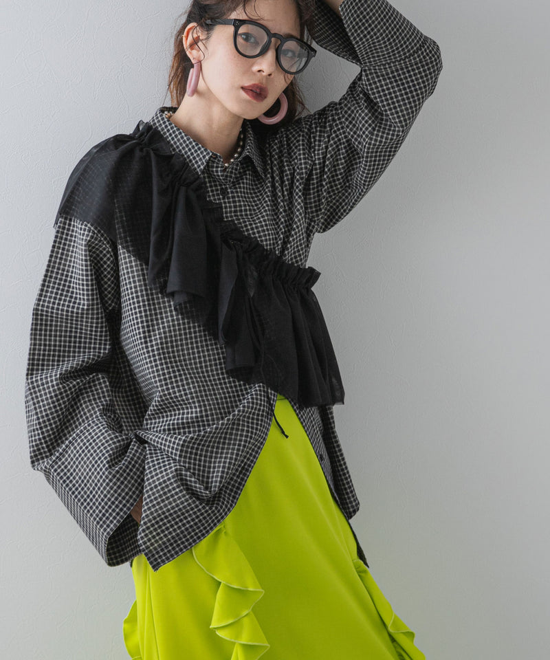 マルチウェイチュールつけ襟【チュール】