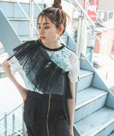 マルチウェイチュールつけ襟【チュール】