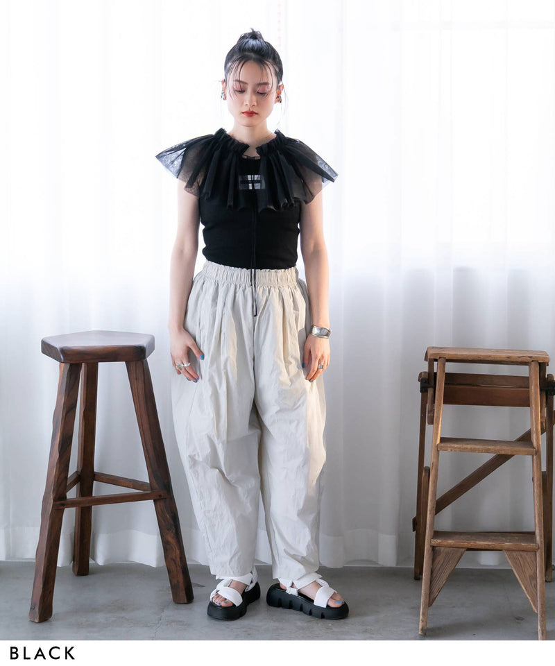 マルチウェイチュールつけ襟【チュール】