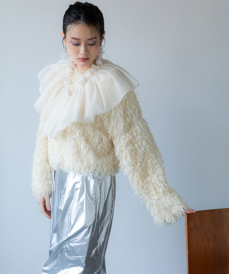 マルチウェイチュールつけ襟【チュール】