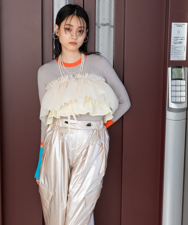 マルチウェイチュールつけ襟【チュール】