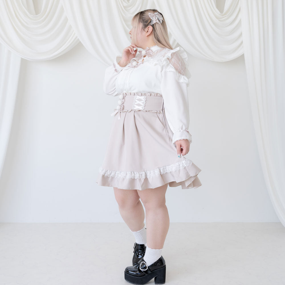 レースフリルポンポンブラウス – レディースファッション通販の夢展望
