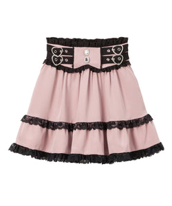 ハイウエストフリルティアードフリルスカート