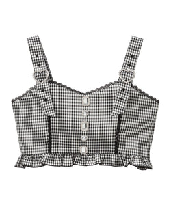 ハートベルトビジューフリルビスチェ