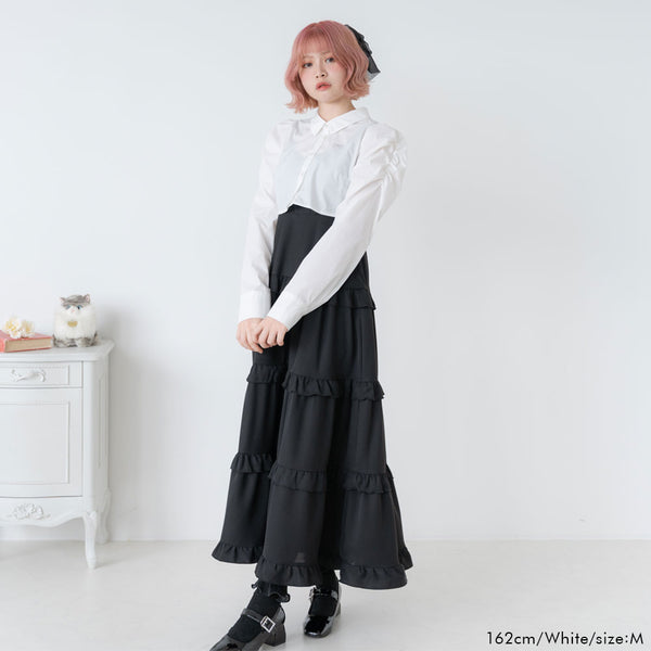 【まとめ買い】【送料無料】【メール便】パワショル台衿ブラウス
