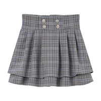 ビジューボタンティアードスカート