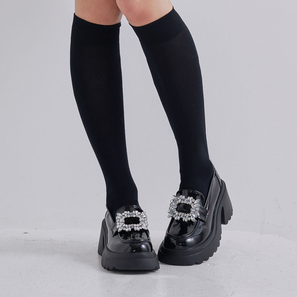 ♡ル　ビジュー付ローファー♡ green label relaxing]ビジュー付きローファー | LEE