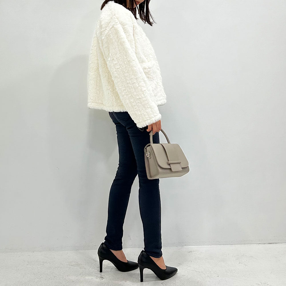 フェイクファーブルゾンジャケット【ボレロ】【コート