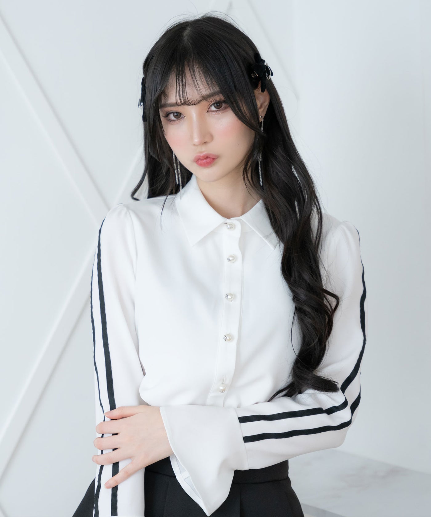 ゆめ ベルスリーブラインブラウス – レディースファッション通販の夢展望