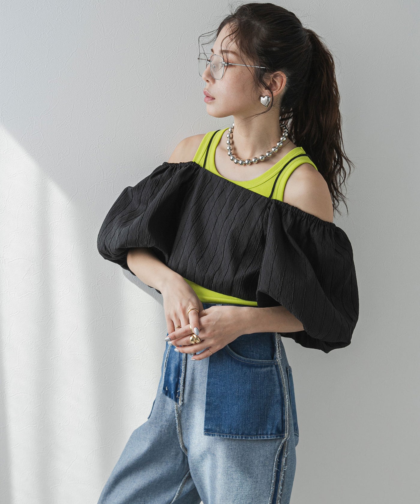 フクレジャガードオフショルビスチェ – レディースファッション通販の