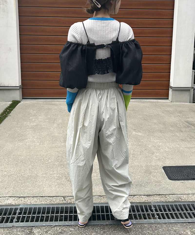 フクレジャガードオフショルビスチェ