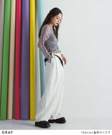 【メール便】シアーギャザートップス【チュール】