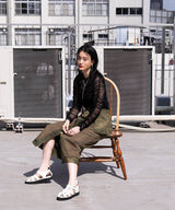 【メール便】シアーギャザートップス【チュール】