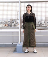 【最上もが着用】【メール便】シアーギャザートップス【チュール】