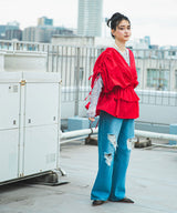 【メール便】シアーギャザートップス【チュール】