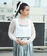 【メール便】シアーギャザートップス【チュール】