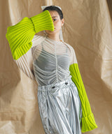 【メール便】シアーギャザートップス【チュール】