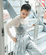 【最上もが着用】【メール便】シアーギャザートップス【チュール】
