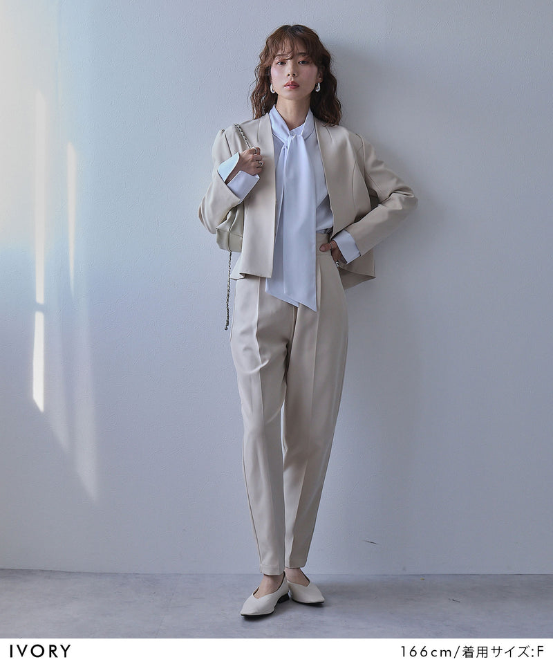 ジャケット・ブラウス・パンツスーツ3点セット – レディース
