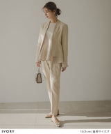 ジャケット・ブラウス・パンツスーツ3点セット