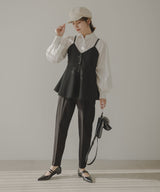 ジャケット・ブラウス・パンツスーツ3点セット