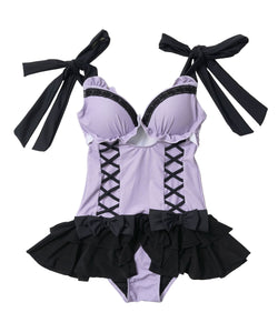 レースアップランジェリー水着