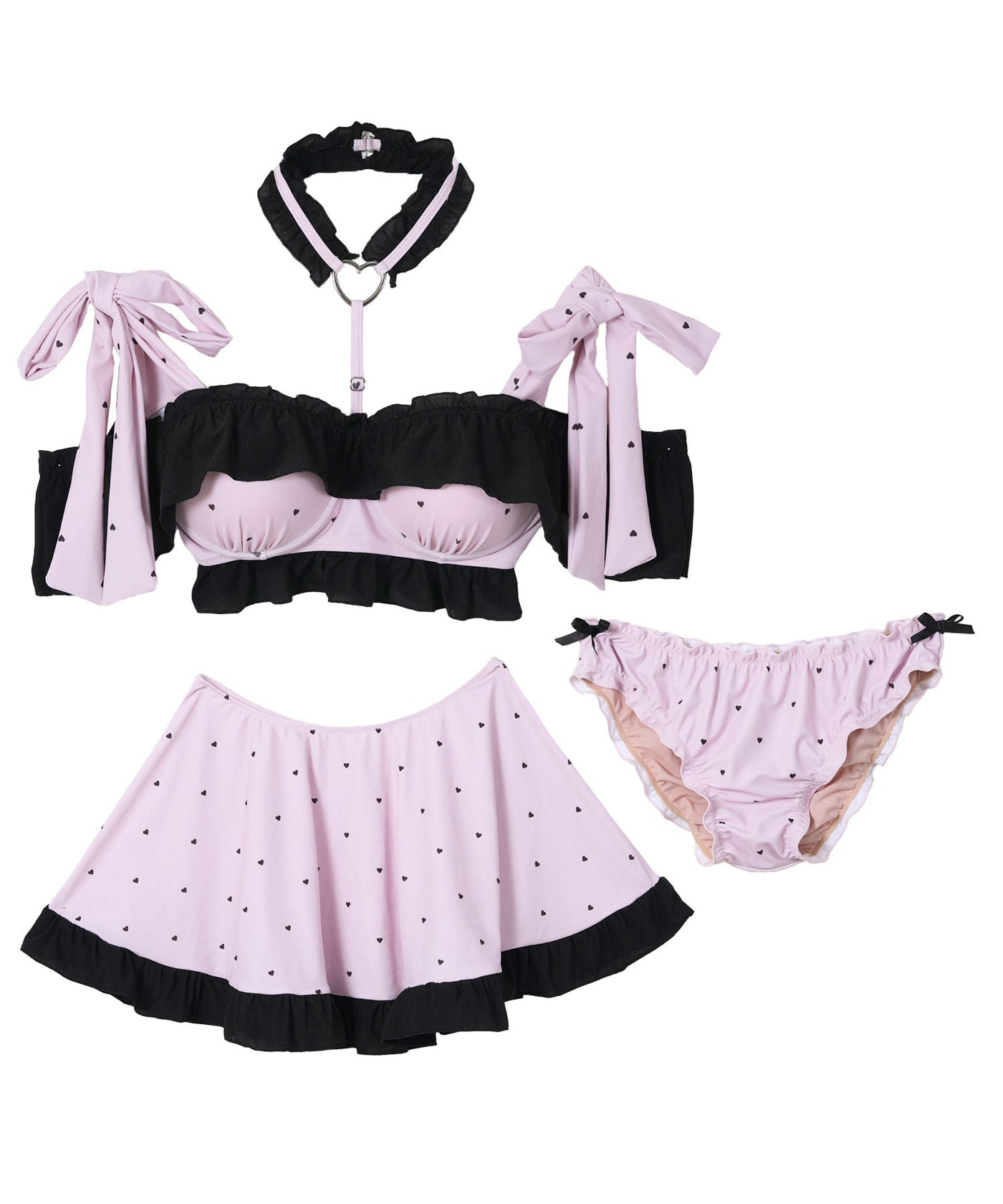 6WAYハートチョーカー水着 – レディースファッション通販の夢