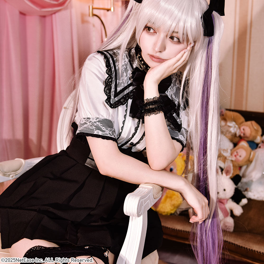 地雷 マーズ セーラー ブラウス 十字架 リボン スカート セットアップ ❤︎ 地雷 マーズ セーラー ブラウス 十字架 リボン ベルト スカート