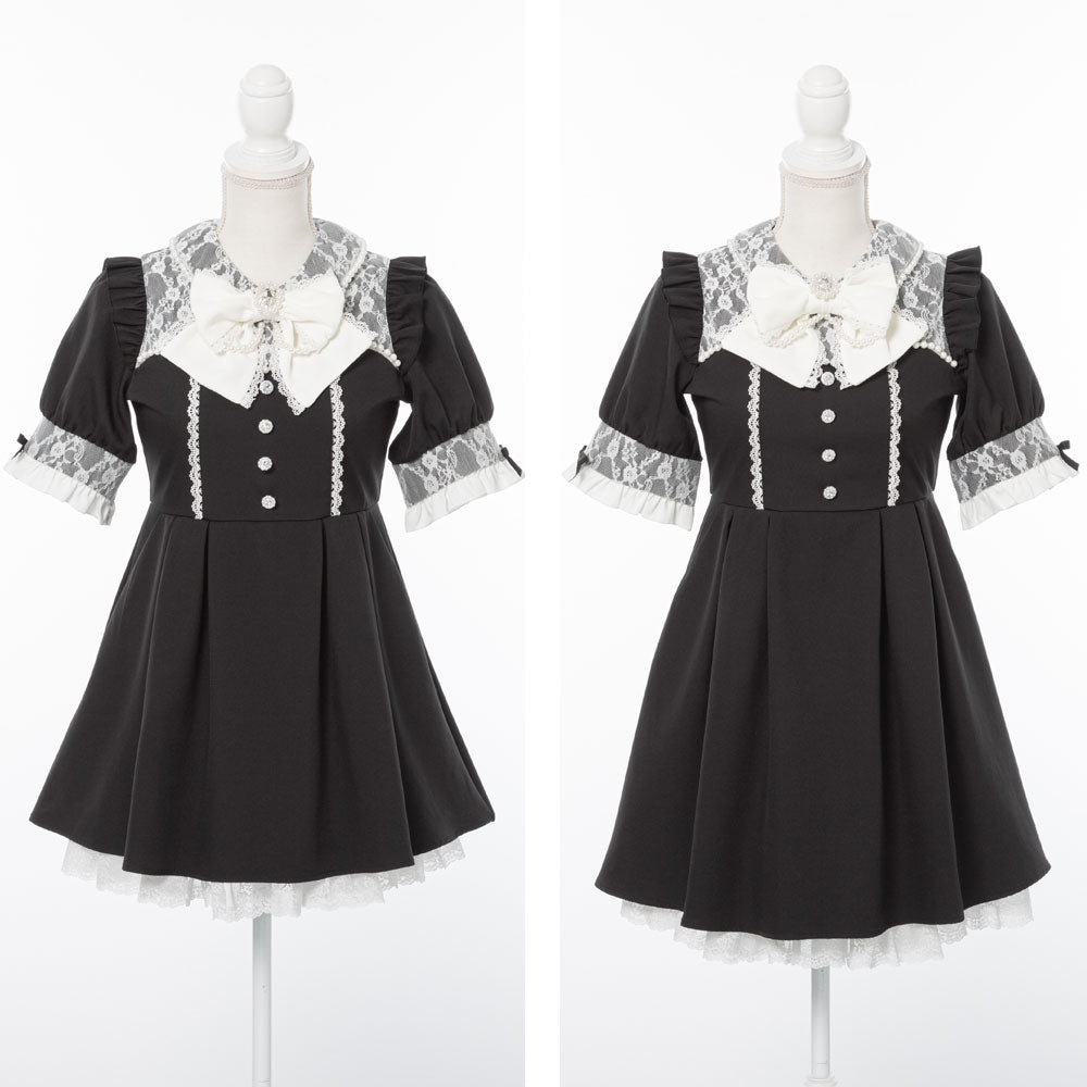 レース重ねパールリボンお嬢様ワンピース　ピンク　夢展望　大きいサイズ m533917-02_1000x.jpg?v=1743490608