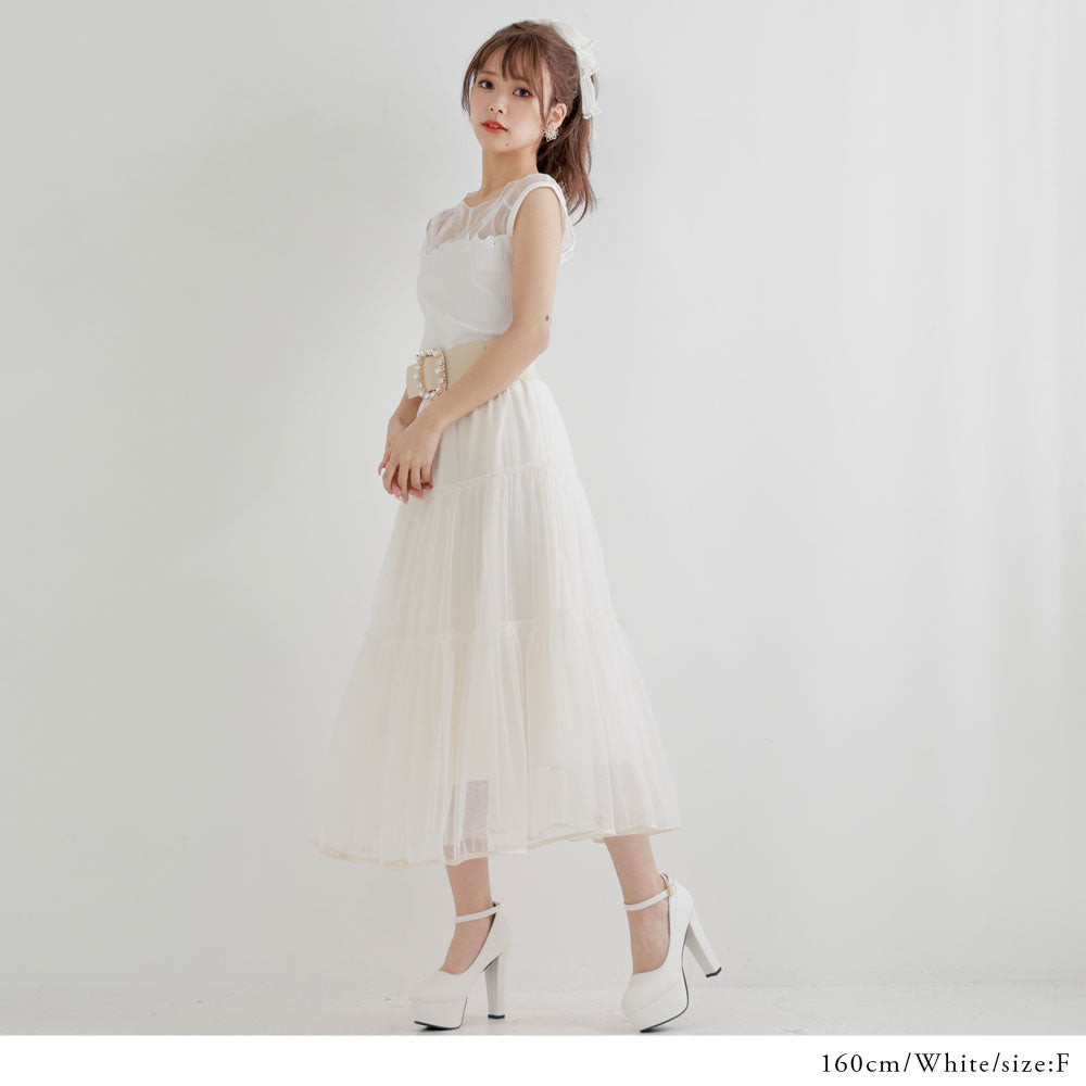 チュールティアードスカート – レディースファッション通販の夢展望