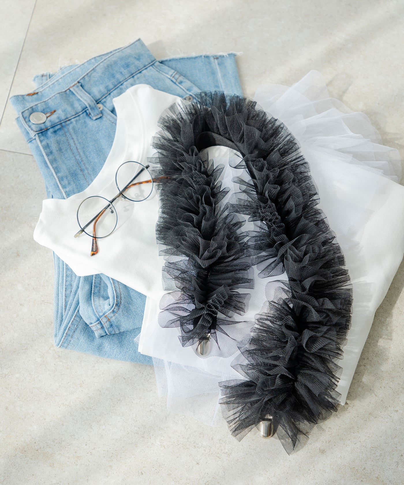 チュールフリルサスペンダー – レディースファッション通販の夢展望