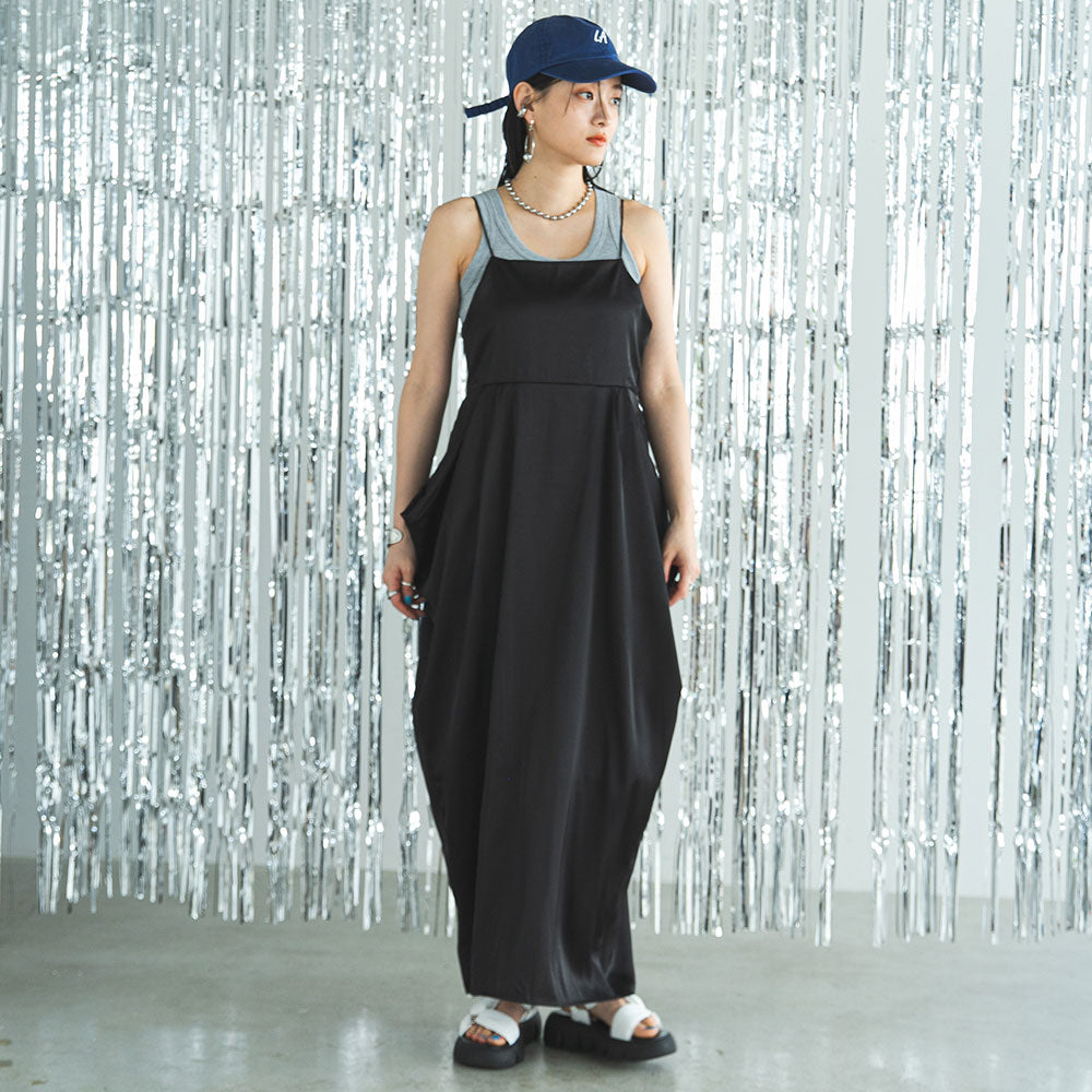 【完売品・美品】2023SS サテンワンピース　ブレンヘイム　エムプルミエ 完売品・美品】2023SS サテンワンピース ブレンヘイム エム