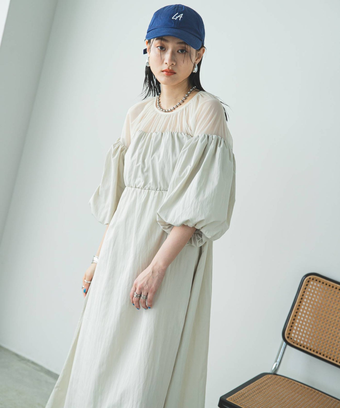 タグ付 plus otoha モヘヤ タフタ ドッキング ワンピース アイボリー PLUS OTO.HA】ワンピース【新品未使用タグ付】 - メルカリ