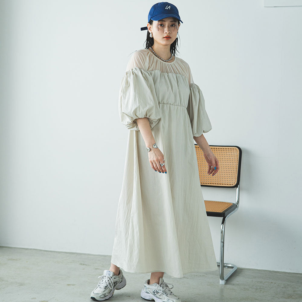 タフタ×チュールドッキングワンピース – レディースファッション通販の