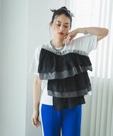 ボリュームラッフルTシャツ