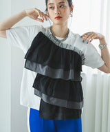 ボリュームラッフルTシャツ