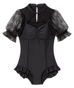 デコルテレースワンピース水着